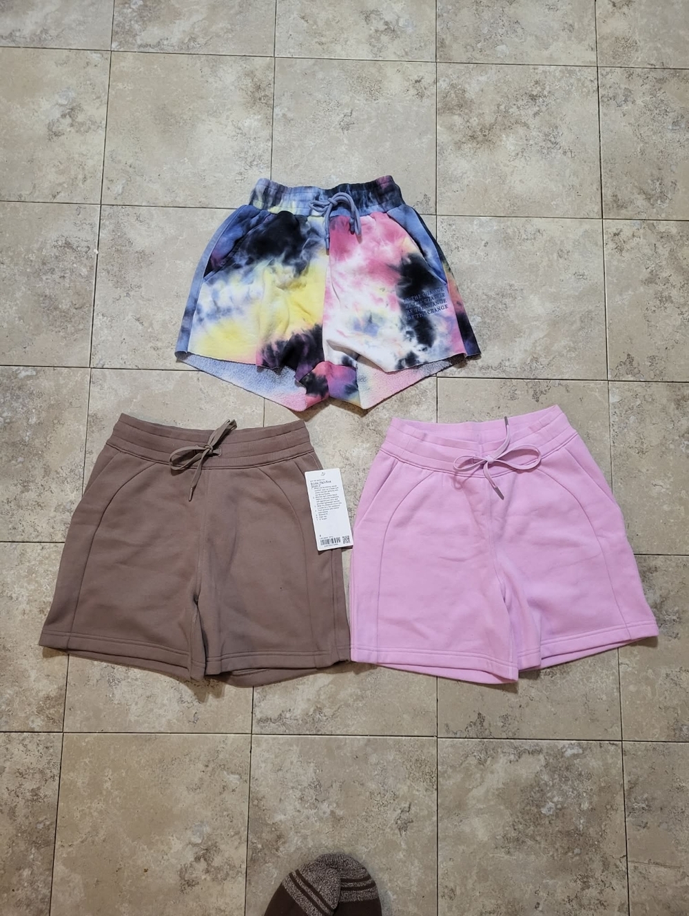 Lululemon Scuba Shorts Size 4 + Vitality Tie-Dye Short (S) Bundle